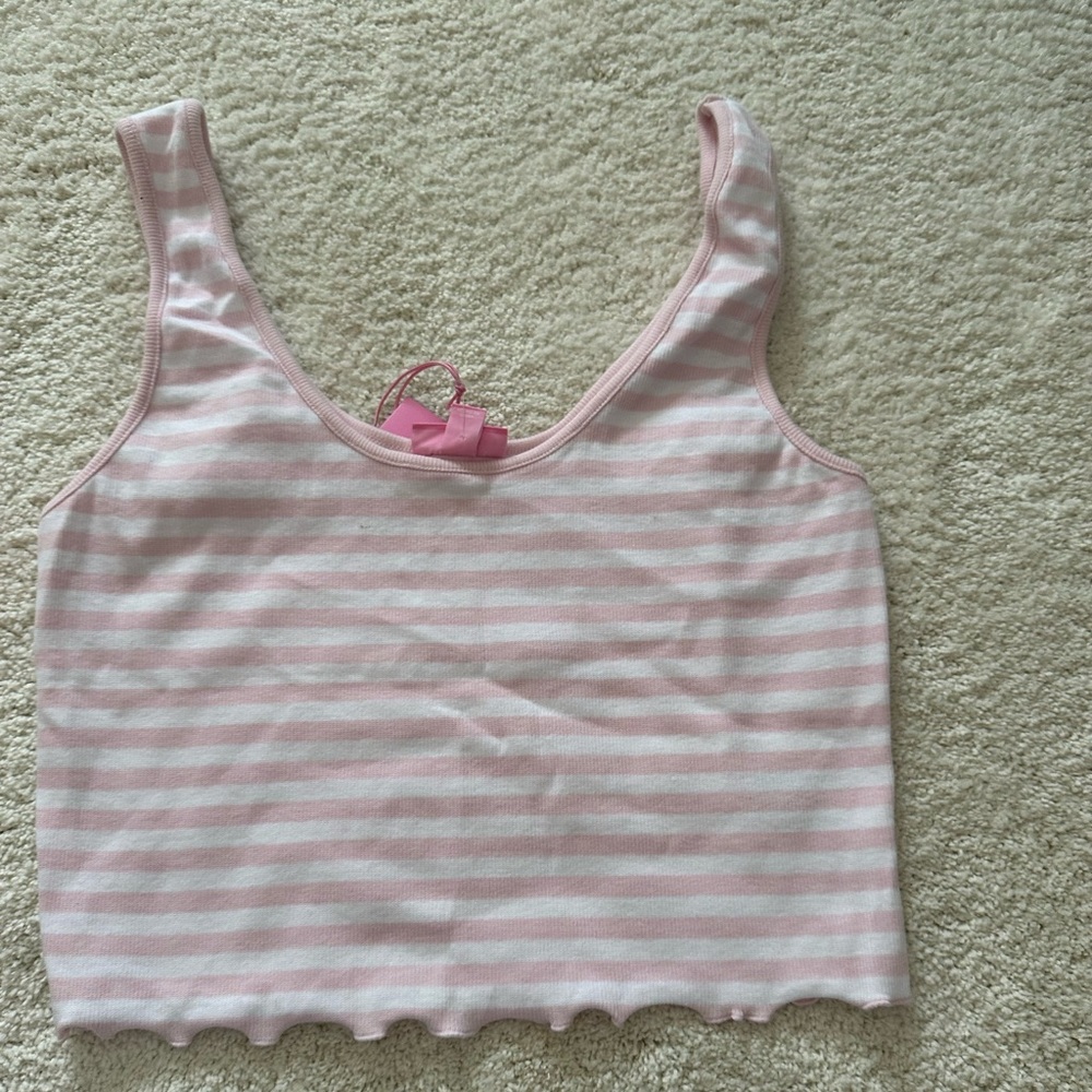 Stoney Clover x Target Pink and White Stripped Tank